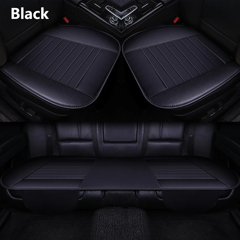 barato Almofada De Assento De Carro Universal Couro Do Plutônio Automóveis Capa De Assento Protetor Cadeira Esteira Almofada Acessórios Antiderrapante