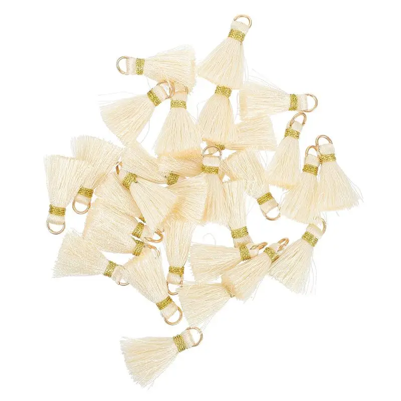 

30pcs Tassels Pendants Unique DIY Craft Accessories Keychain Tassel Fan Tassels Christmas Tree Hanging Pendant