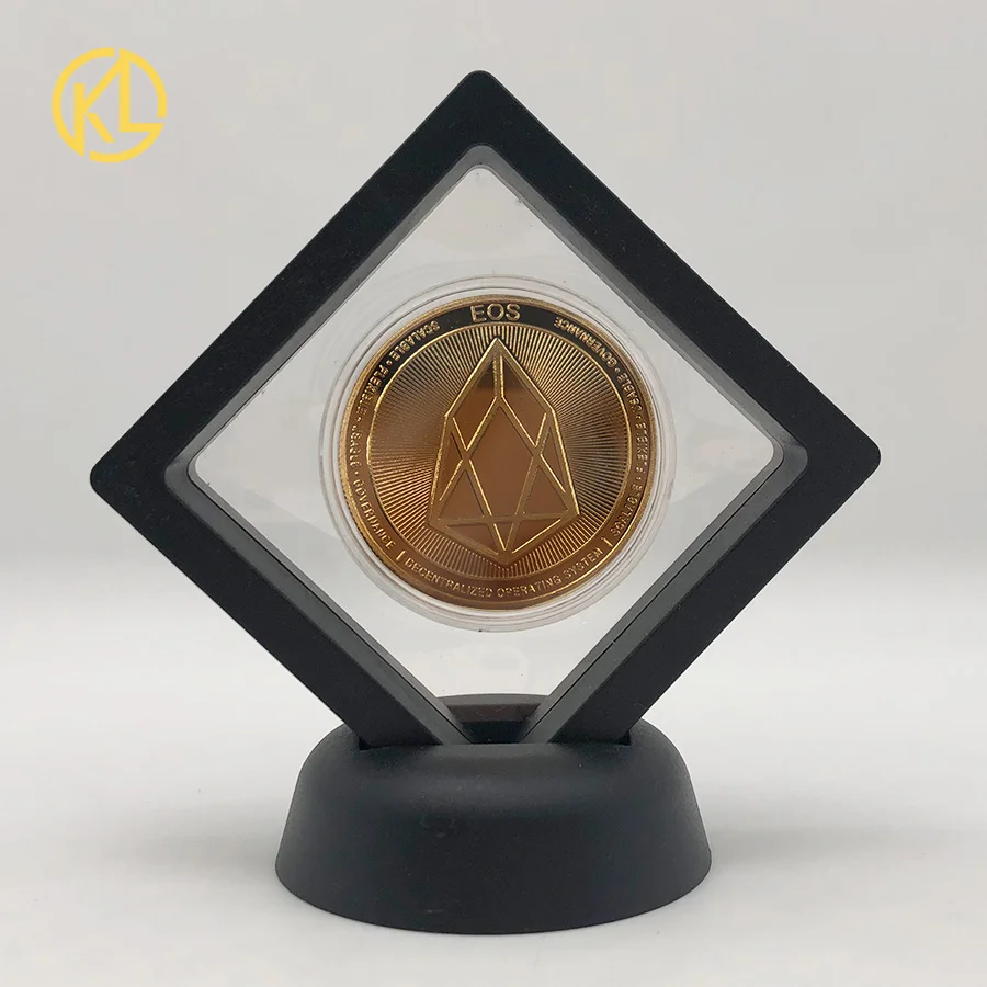 CO013-2 Позолоченная горячая Распродажа Биткоин битная монета Litecoin пульсация эфириум криптовалюта металлическая памятная монета с выставочным стендом - Цвет: CO013-2