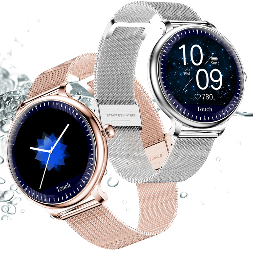 NY12 стильные Смарт часы для женщин сердечного ритма мониторы артериального