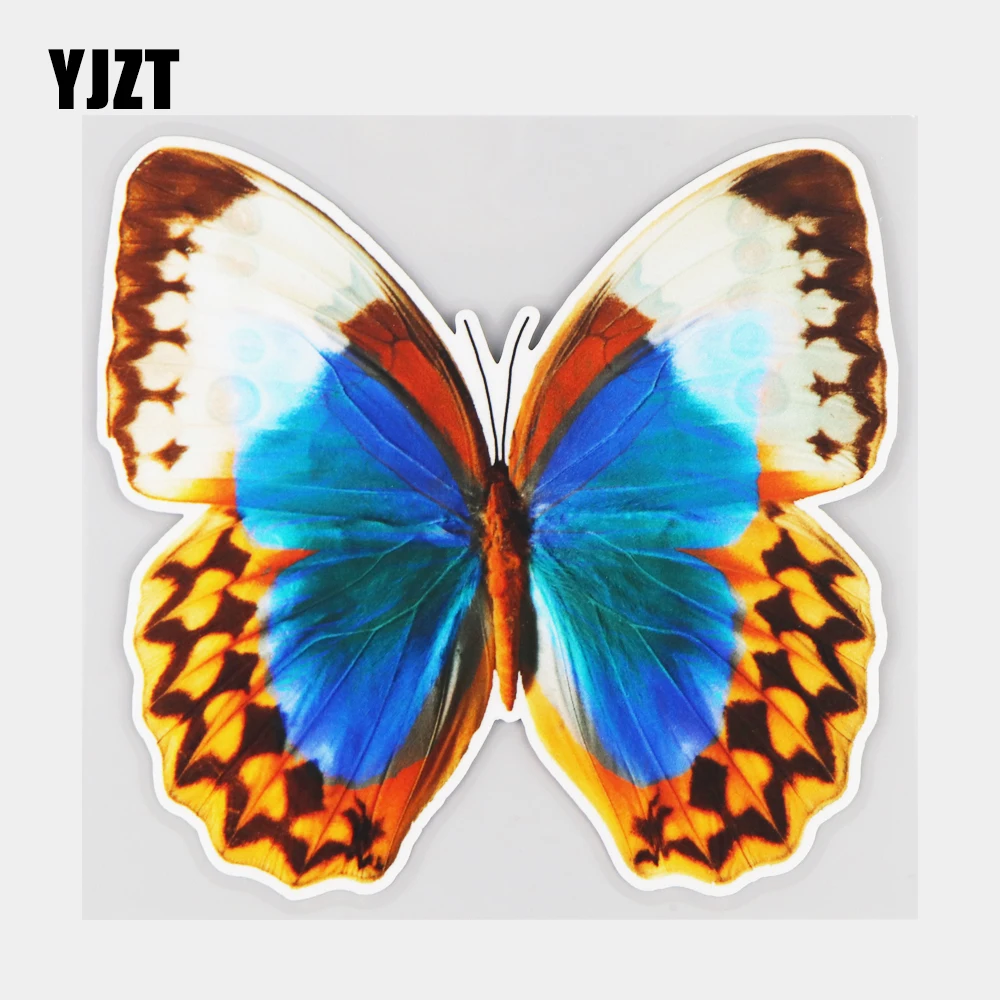 

YJZT 15,5 × 14 см естественную красоту Мультяшные бабочки Виниловые наклейки Мода Бампер украшения окна автомобиля стикер 21A-0220