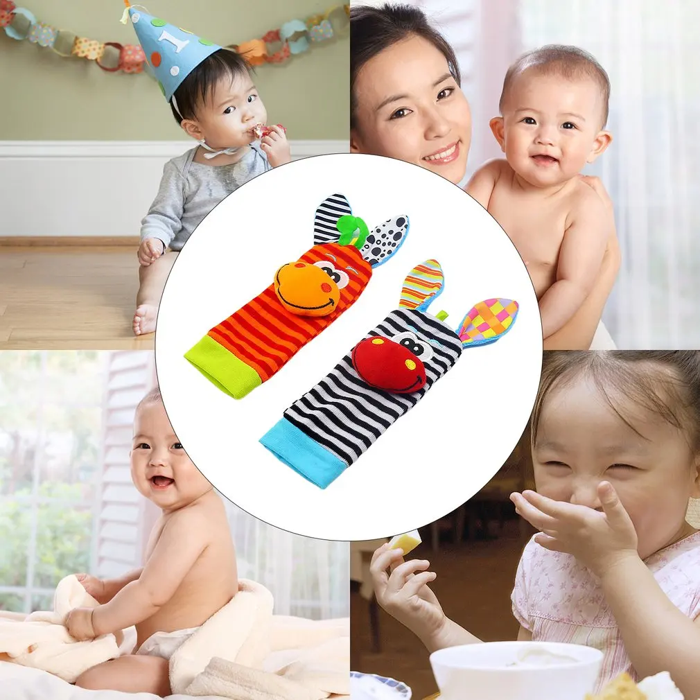 Baby Toys 0 12 Months Stuffed Toys Animal Baby Socks Rattles Wrist Baby Rattles Newborn Toys Make Sounds Rattle Toys For Babies