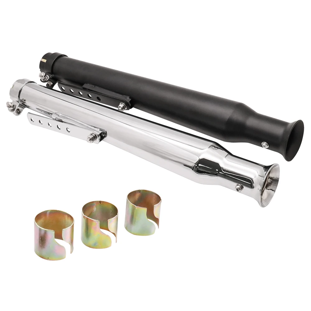 

54 cm Motorcycle Retro Tail Exhaust Pipe Tube Muffler Silencer For Harley Cafe Racer Bobber Chopper Custom