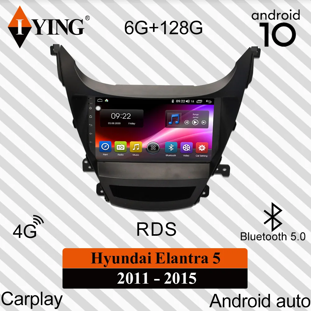 IYING беспроводной Carplay для Hyundai Elantra 5 JK GD MD 2011 2015 Автомагнитола мультимедийный