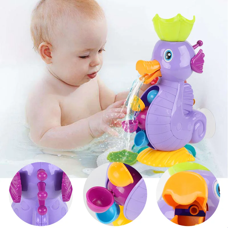 Детские Игрушки для ванны, утка, водяное колесо, игрушки для детей, водяные игрушки для детей, детская игрушка для душа, детский кран для купания, инструмент для распыления воды