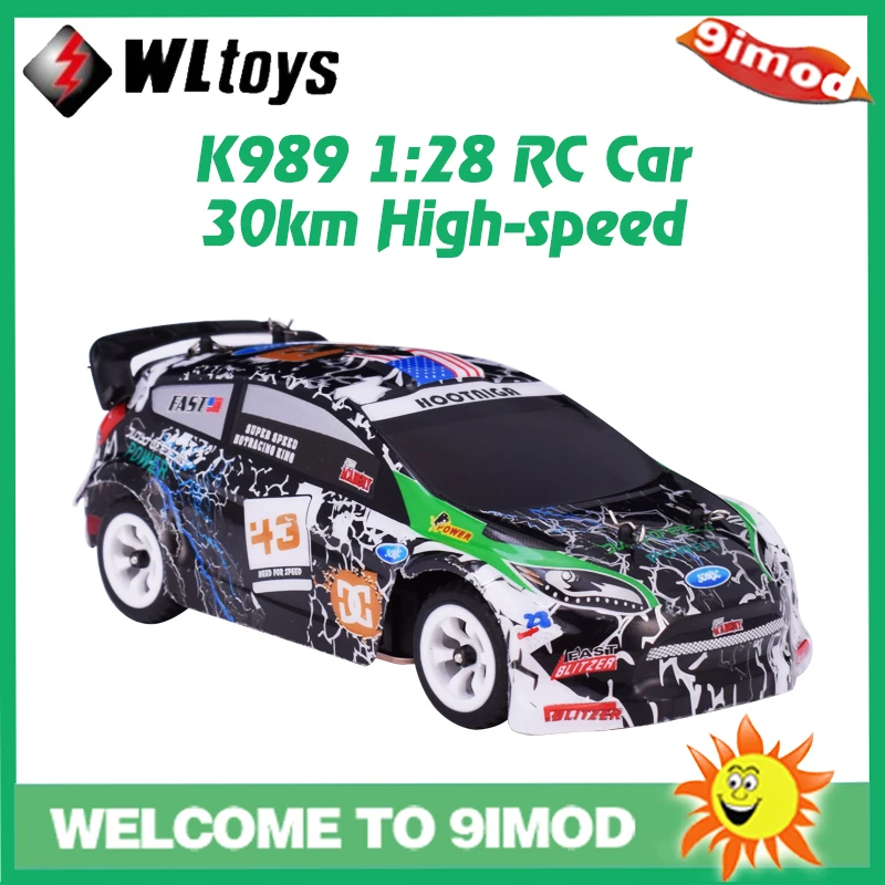 Hot Wltoys K989 RC Car 1:28 Four-wheel 4WD Drive Off-road 2.4G Remote Control Alloy Chassis 30km High-speed Kids Children Toys