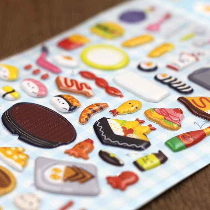 Каваи Пуффи стикер s награда малыш игрушка для детей книга скрапбук смешной Мини