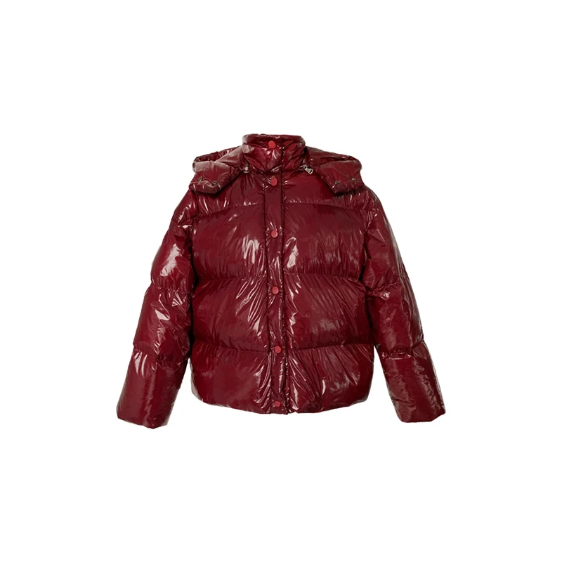 2019 зимняя женская куртка-пуховик свободный короткий пуховик белый 90% утиный пух