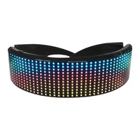 new christmas full color luminous glasses halloween led bluetooth glasses led display smart glasses with app connected charming
