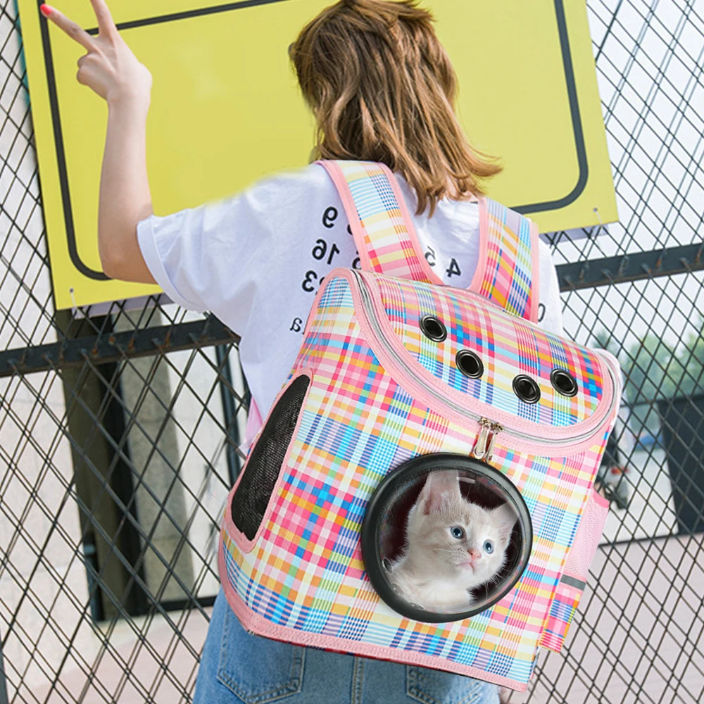 Сумка-переноска для кошек дышащий прозрачный рюкзак щенков клетка маленьких