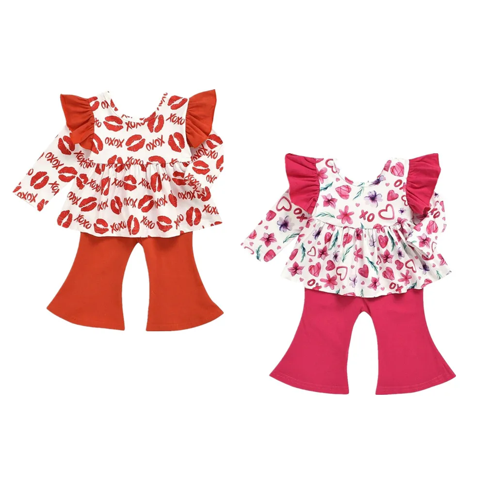 Новый комплект одежды из 2 предметов для маленьких девочек на День святого