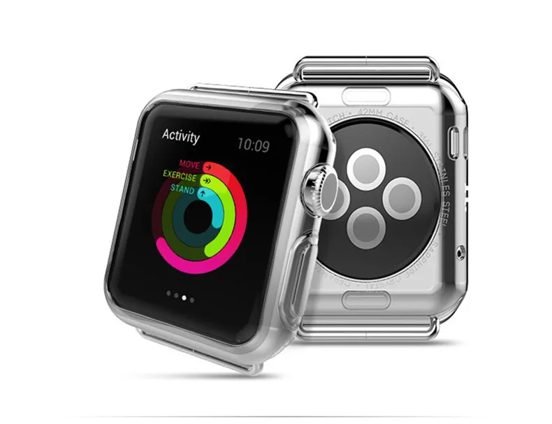 Защитный чехол для Apple Watch, версии 5/4/3/2/1 40 мм 44 к царапинам мягкий силиконовый чехол s для наручных часов iWatch, версия 3, 2, 42 мм, 38 мм