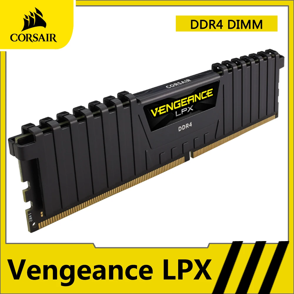 

Оперативная память CORSAIR Vengeance LPX DDR4, 8 ГБ, 16 ГБ, 32 ГБ, 2400 МГц, 2666 МГц, 3000 МГц, 3200 МГц, 3600 МГц, Память DIMM для настольного ПК, модуль памяти DDR4