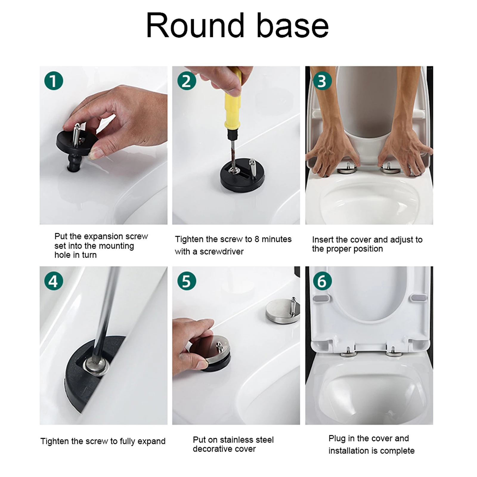 

Many Model Toilet Seat PP Material For Home Replacement Cover Durable Universal Thickened Household White Easy To Clean