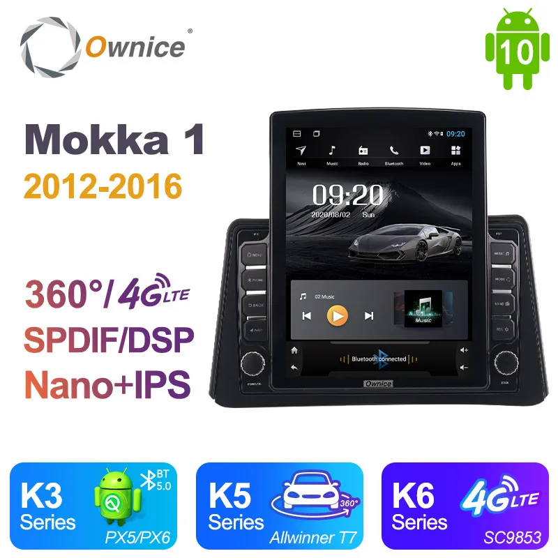 Автомагнитола Ownice на Android 10 0 для Opel Mokka 1 2012 2016 Автомобильный мультимедийный