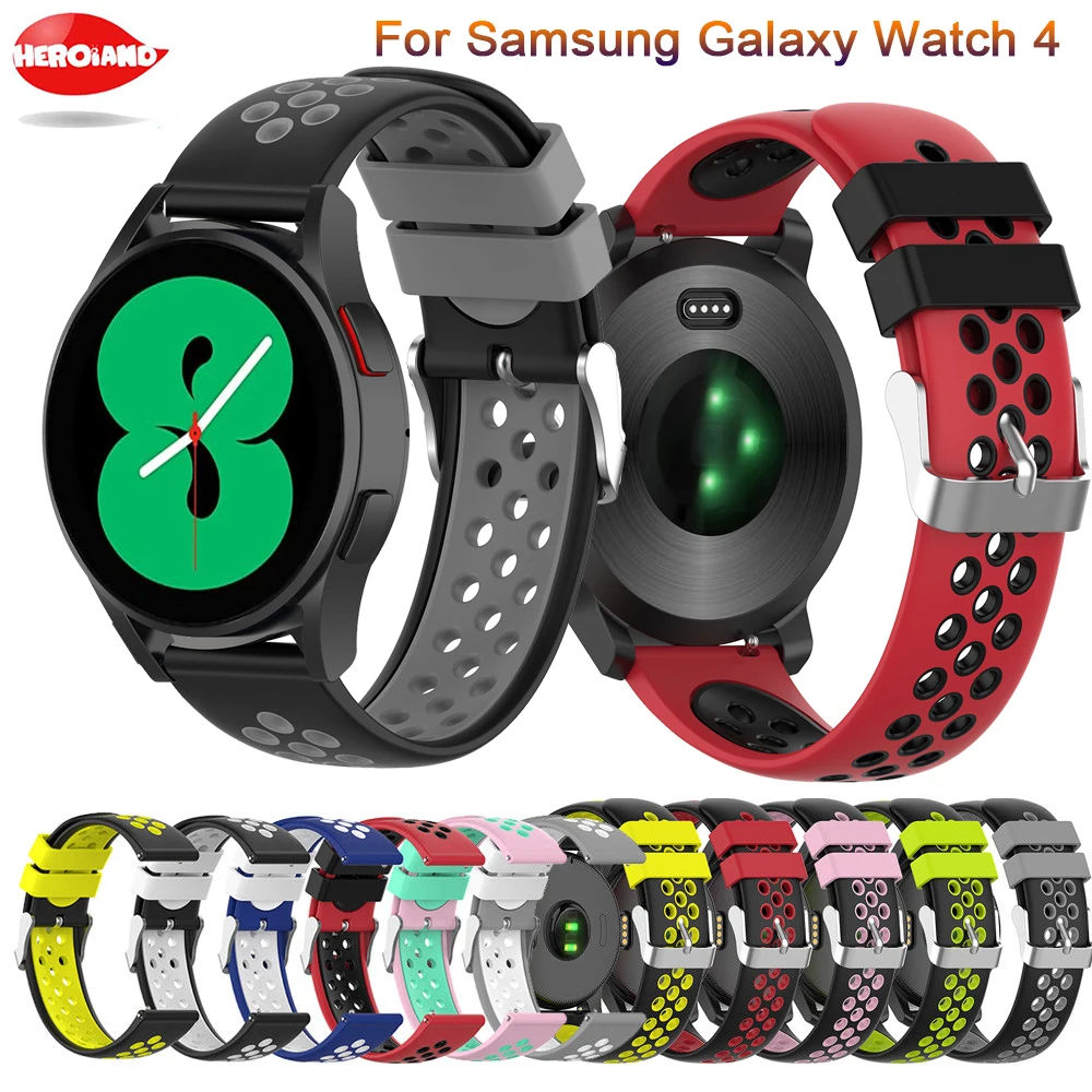 

Silicone Strap For Samsung Galaxy Watch4 classic 46mm 42mm Replacement Wristbands For Galaxy Watch 4 44mm 40mm Smart Watch Band