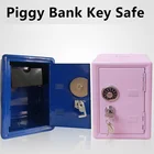 Мини-Копилка, металлический Сейф, креативная копилка с паролем, безопасное украшение, Детская копилка