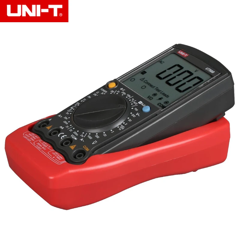 UNI T UT58B Цифровой мультиметр Амперметр Ом Вольт измеритель емкости тестер