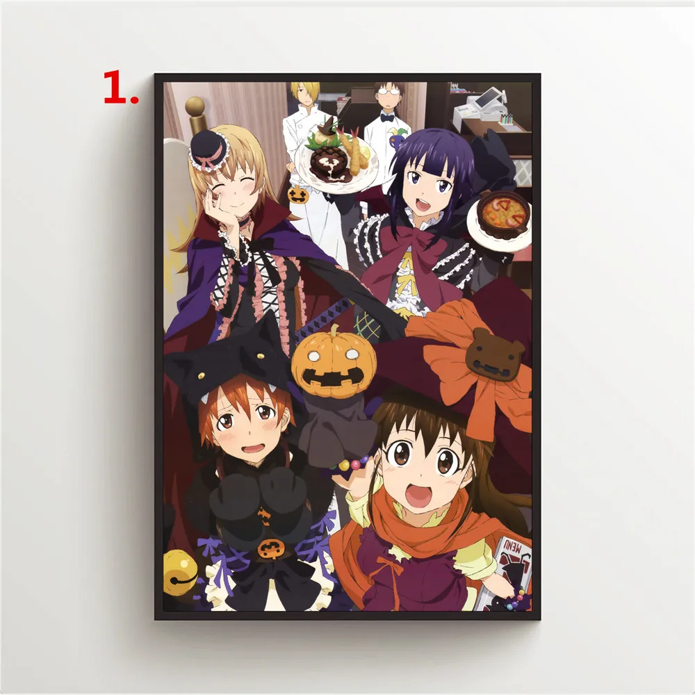 Аниме плакаты WTQ Картина на холсте работа! Вагнария! Inami Mahiru Taneshima Настенный декор