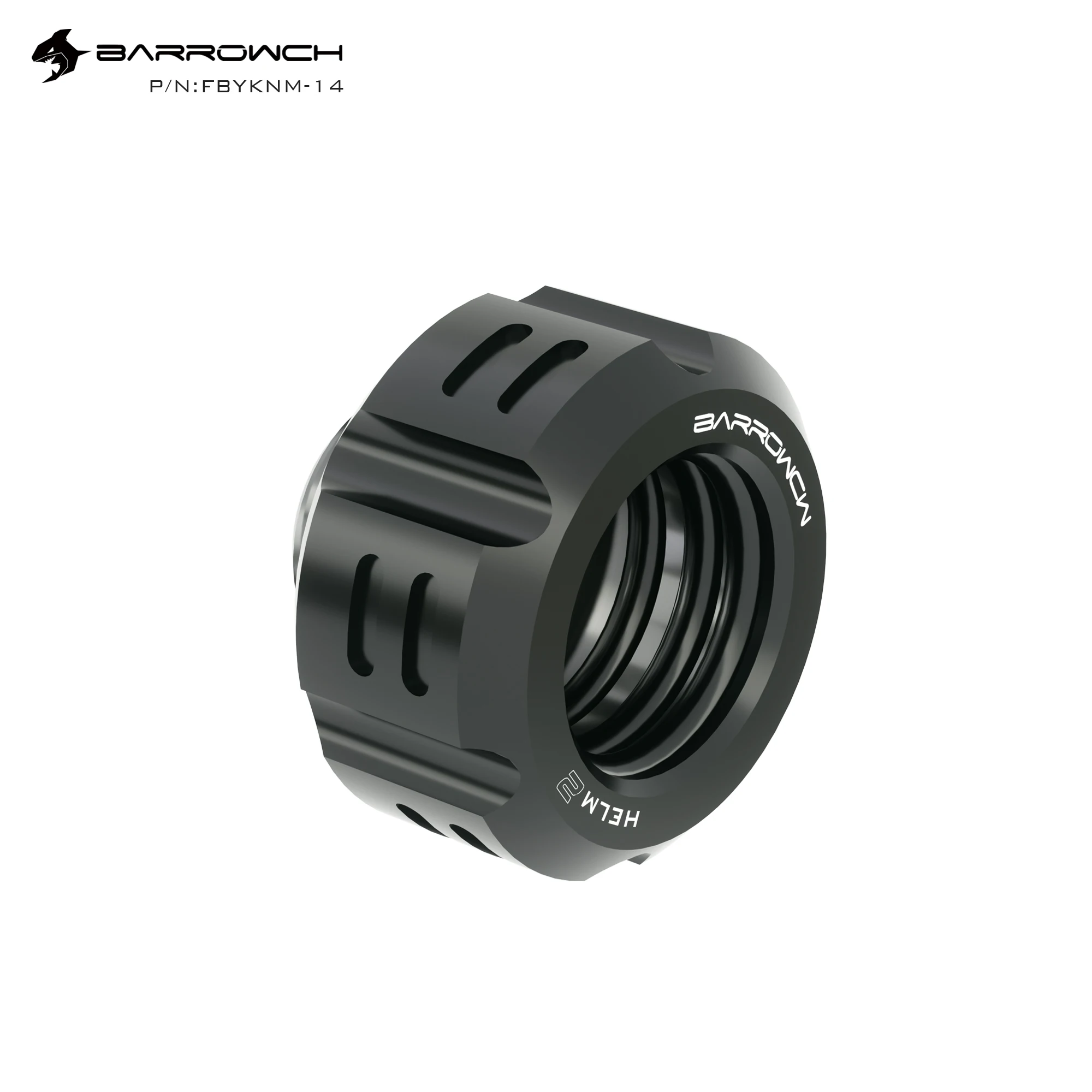 

Barrowch FBYKNM-14,Water Cooling Hard Tube Fitting G1/4 Hand Compression Fittings, for OD14mm Acylic/PETG/PMMA Rigidity Tube