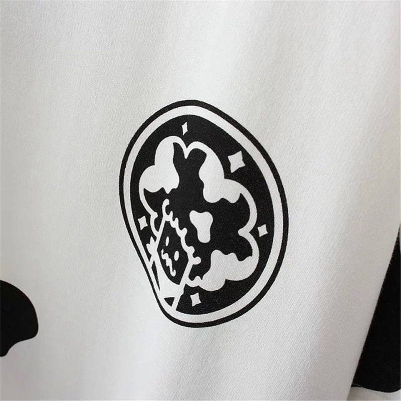 

Cotton Women's Cartoon Cow Print Harajuku T Shirts Short Sleeve O-Neck Summer T Shirt Femme Casual Basic Tops Tees