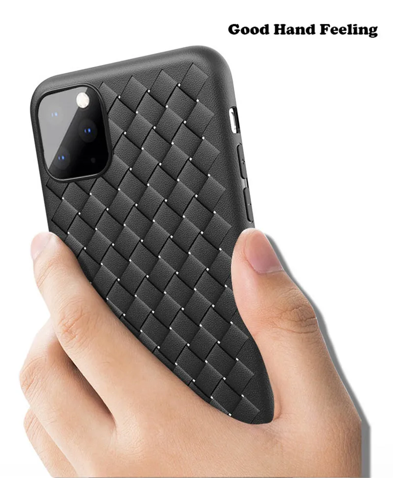 Тканый чехол для iPhone 11 Pro Max X XR 7 ультратонкий Силиконовый ТПУ дышащий сетчатый 8 6 6S