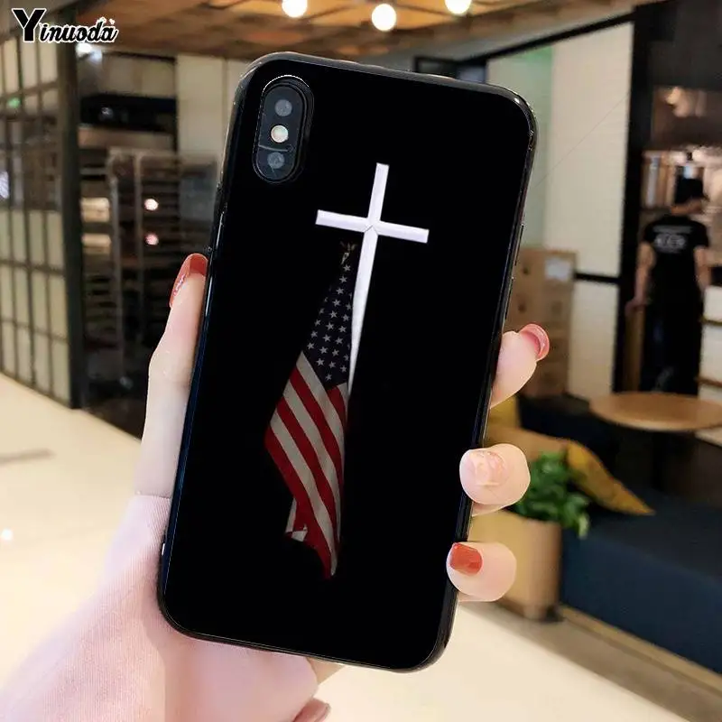 YiNuoDa американский флаг Мягкий силиконовый чехол для задней панели мобильного