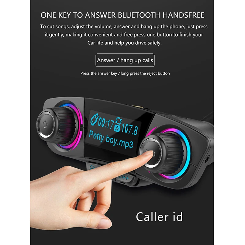 Светодиодный экран двойной usb зарядка Аудио Автомобильный MP3 плеер Поддержка U