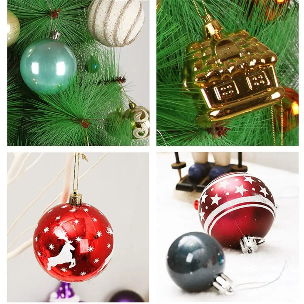 60-70 шт./коркорт. Новогодние рождественские украшения в виде шарика подвеска елки