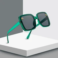 2020 square little bee fashion big box retro brand designer luxury sunglasses vintage shades oculos uv400