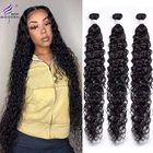 Современный танец шоу перуанские волосы волнистые пряди 134 шт 28 30 дюймов Пряди 100% человеческих волос бразильские волосы категории virgin комплект Non-Remy