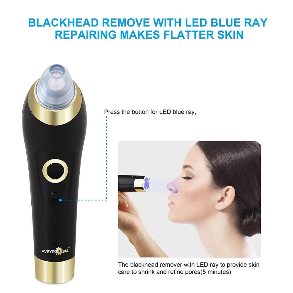 Синий светильник электрическая вакуумная машина для очистки лица от акне