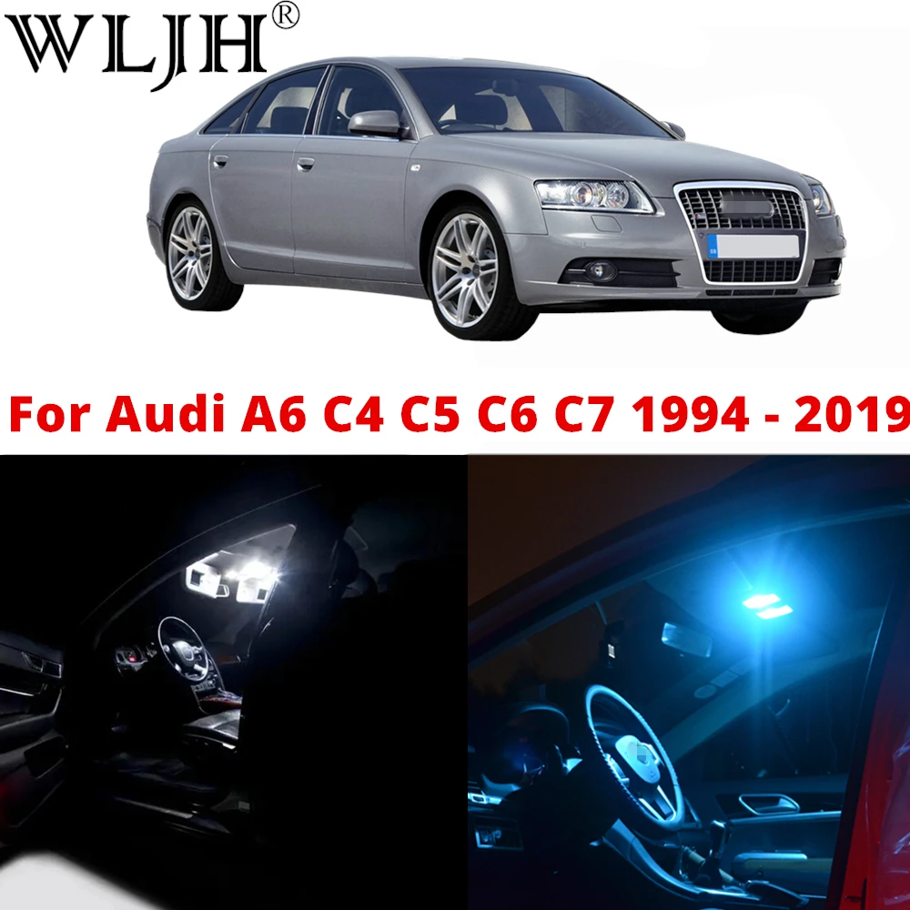 Wljh-bombilla de maletero Canbus 100% para coche, Kit de luz Led para Audi A6, C4, C5, C6, C7, 1994-2019, sin Error, 12V