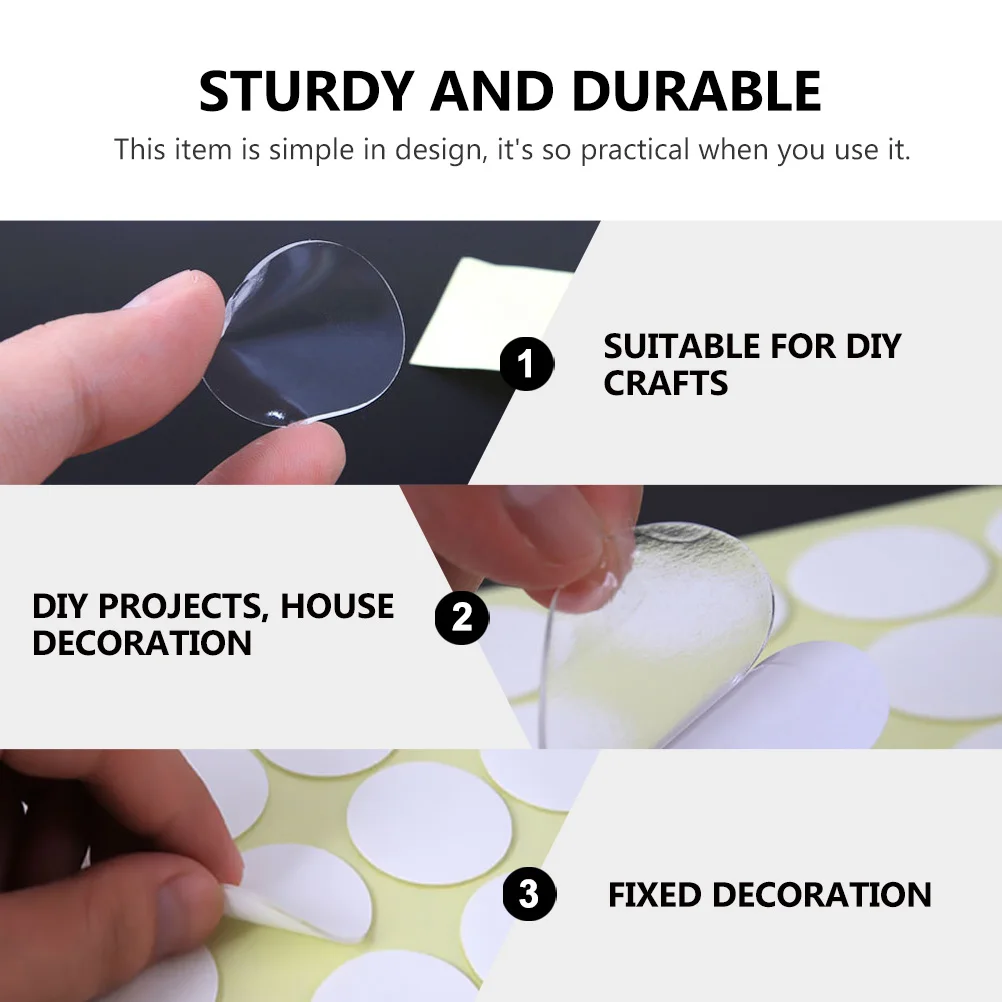 

Double Sided Stickers Useful Practical Creative Acrylic Stickers Adhesive Sticker