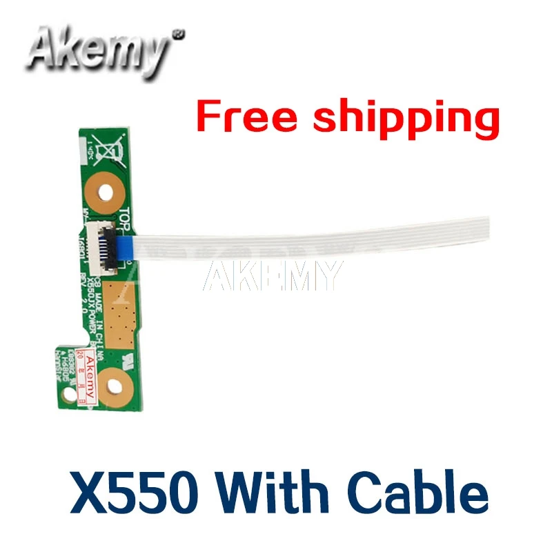 

Оригинальный Для For Asus X550 X550V X550C X550CC X550CA X550VC X550VB Переключатель платы кнопки питания с кабелем