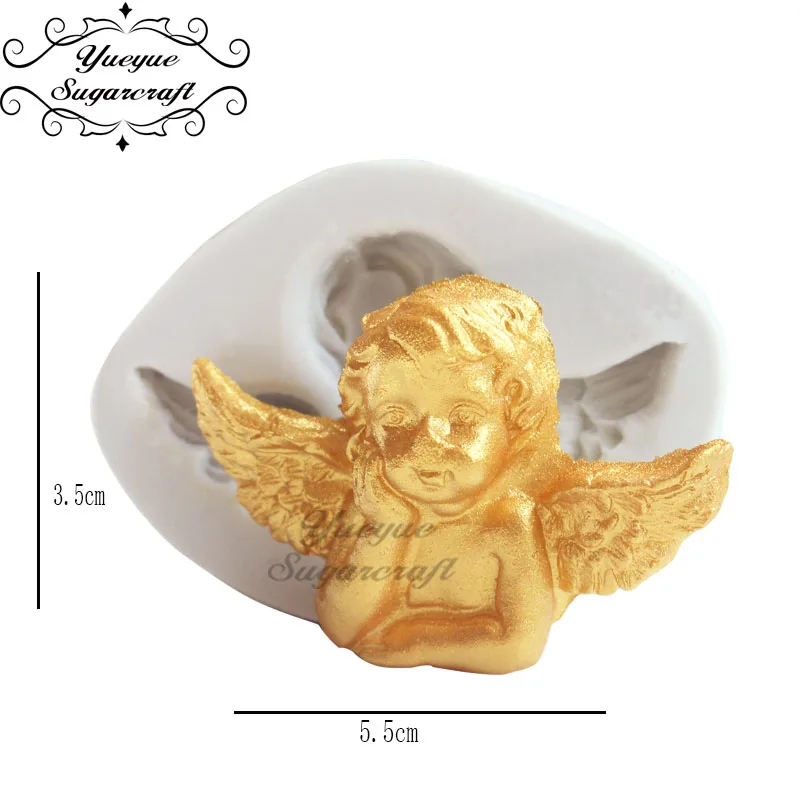 Yueyue Sugarcraft Angel baby силиконовая форма помадка форма для украшения торта инструменты форма для шоколадной мастики