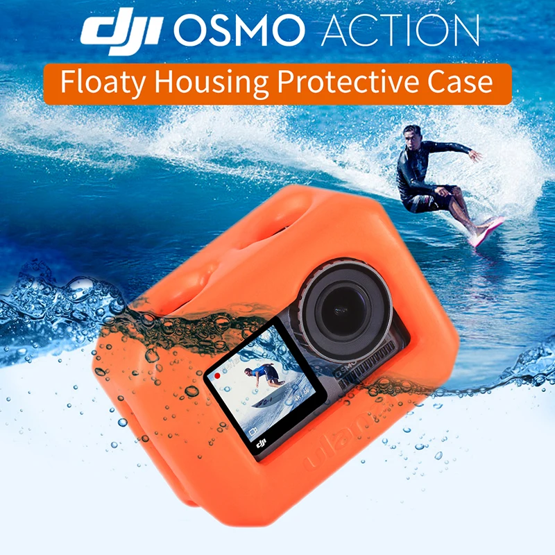 Ulanzi Floaty Корпус Корпуса для Dji Osmo Action Floating Orange Venture Shell чехол серфинга катания на