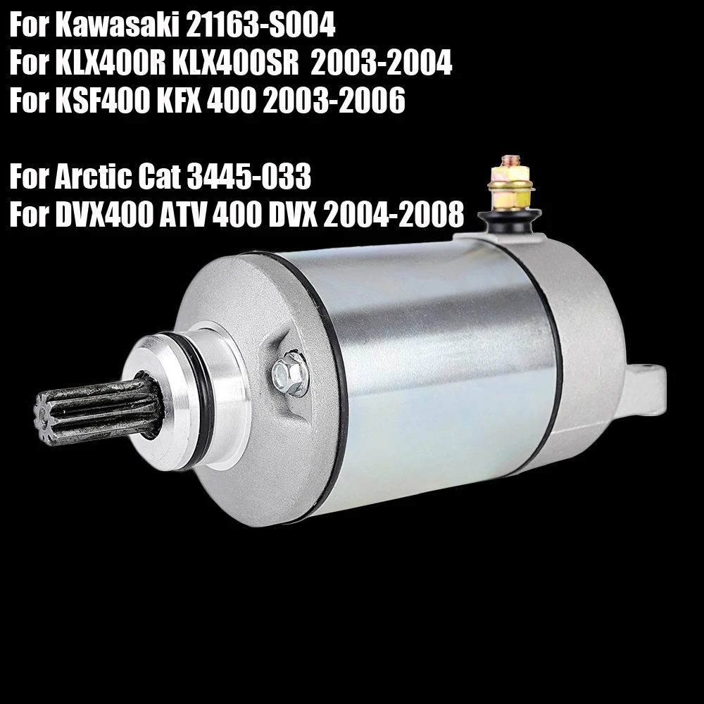 Стартер для Kawasaki KSF400 KFX400 KLX400R KLX400SR Arctic Cat DVX400 ATV 400 DVX 21163-S004 3445-033 - купить по выгодной