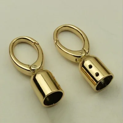 Gold 5 шт./упак. DIY Женская сумка Украшение кожаная веревка колокольчик Весенняя открывающаяся сумка крюк аксессуары - Цвет: Gold