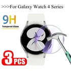 3 шт. закаленное стекло для Samsung Galaxy Watch 4 44 мм 40 мм Watch 4 Classic 42 мм 46 мм 9H HD прозрачное защитное стекло Защита экрана