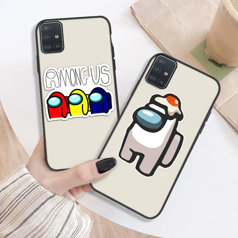 

Among us Cartoon Case For Samsung Galaxy A7 2018 Case Painted On Samsung A91 A90 A9 A8S A81 A8 A6 Plus A750 A730 A720 A710 Cover