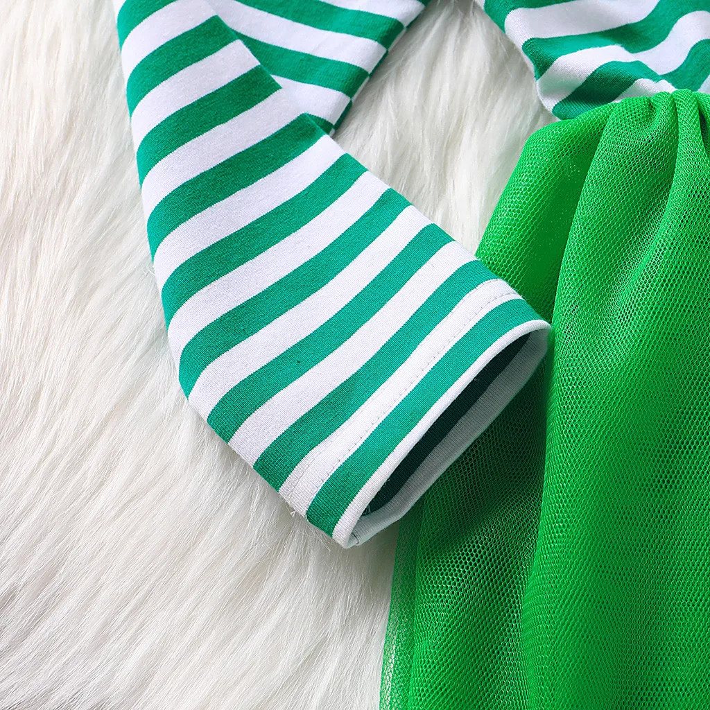 Новинка 2020 весенне-летнее платье для девочек принцессы в полоску на День Св.