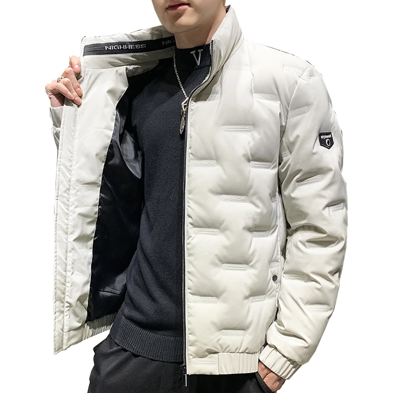 Plus Size M-8XL 2021 Autumn Winter Men's New 80% White Duck Down Jackets Slim Fit Top Warm Coats Outwear Windproof Parkas Coat