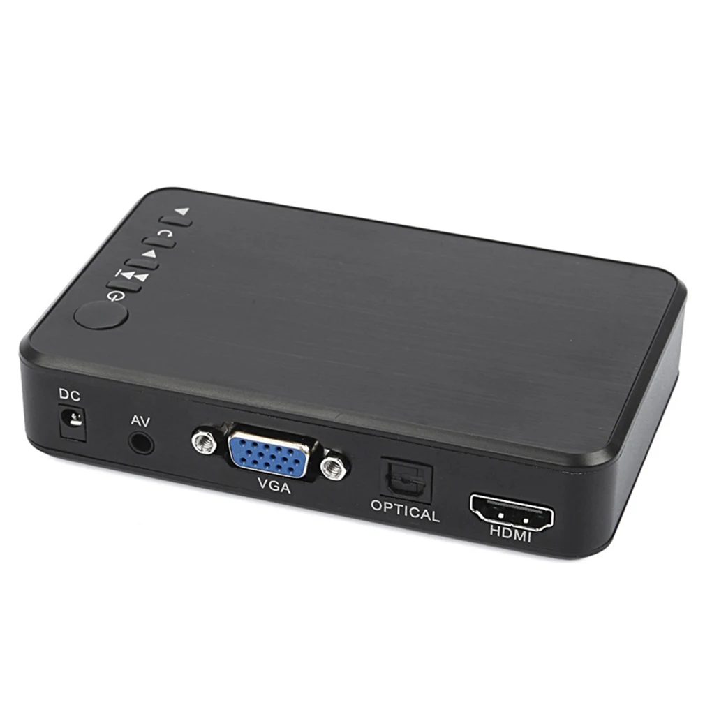 Мультимедийный мини плеер Full HD 1080P USB внешний HDD для SD U диска HDMI VGA AV
