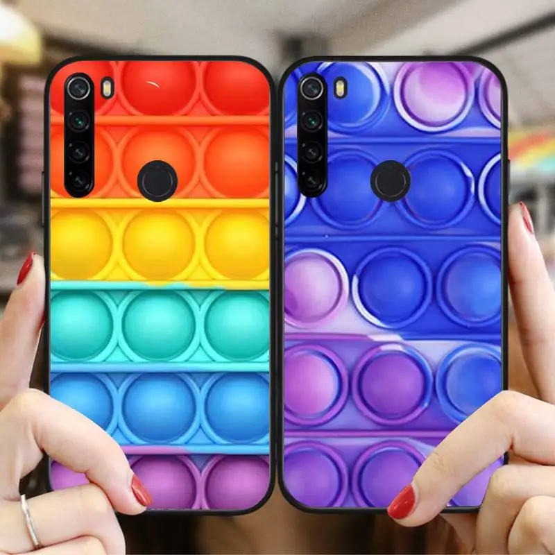 

Stress Relieving Sensory Toy For Anxiety Rainbow Among Us Phone Case For Xiaomi Redmi Note8T 10 9 Pro K30 Redmi8 9 9A 6 8 5Plus