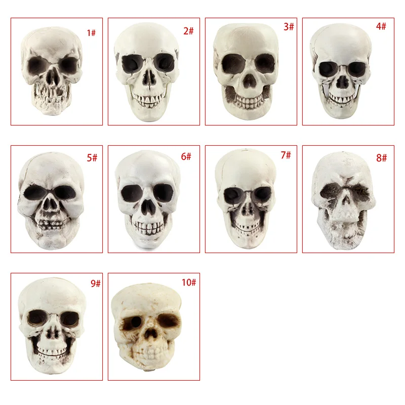 Украшение в виде головы черепа на Хэллоуин игрушка кофейник домашнее украшение