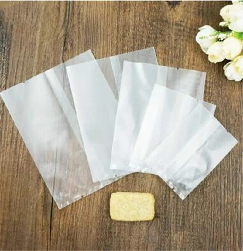 100 шт. прозрачные пластиковые упаковочные пакеты с открытым верхом