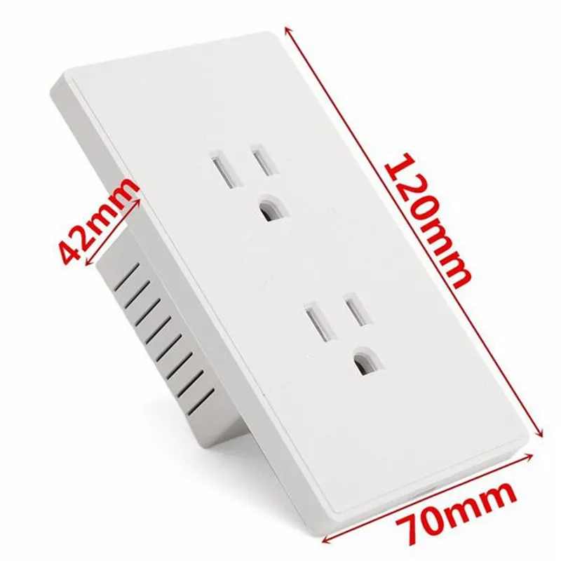 118 мм США настенная розетка адаптер зарядное устройство 250 в 15 А 2 розетки