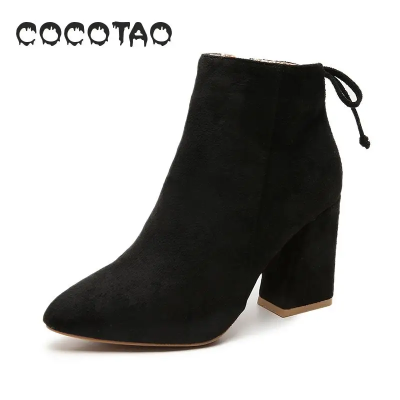 Новинка осени 2019 женские высокие ботинки с бантом красные свадебные туфли модные