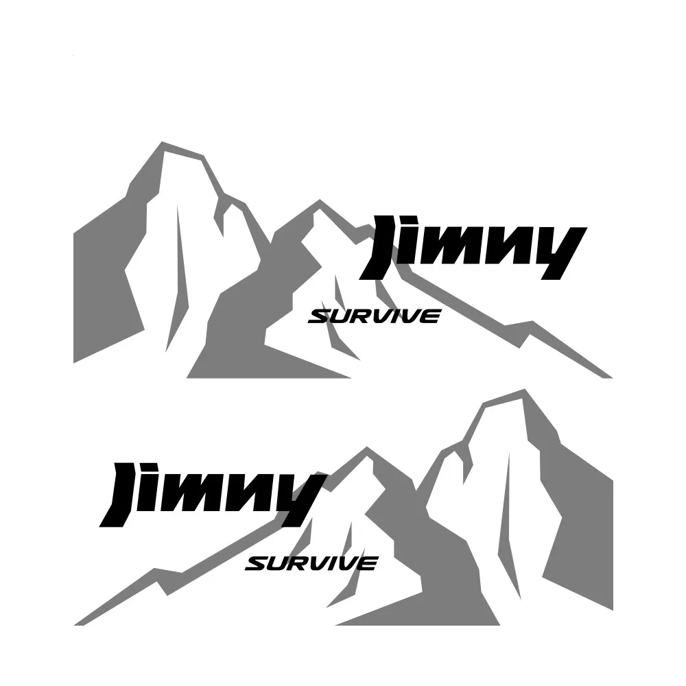 2 шт. наклейки на боковые двери автомобиля для SUZUKI Jimny Mountain графическое украшение